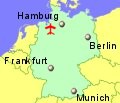 Small location map for Bremen Airport