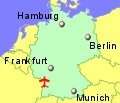 Small location map for Karlsruhe Airport