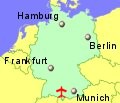 Small location map for Memmingen Airport