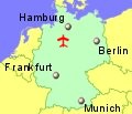 Small location map for Hanover Airport