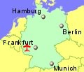 Small location map for Frankfurt Hahn Airport