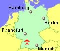 Small location map for Stuttgart Airport