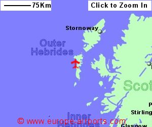 Map showing location of Benbecula airport, uk-and-ire