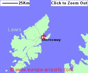 Detailed map showing location of Stornoway airport, uk-and-ire